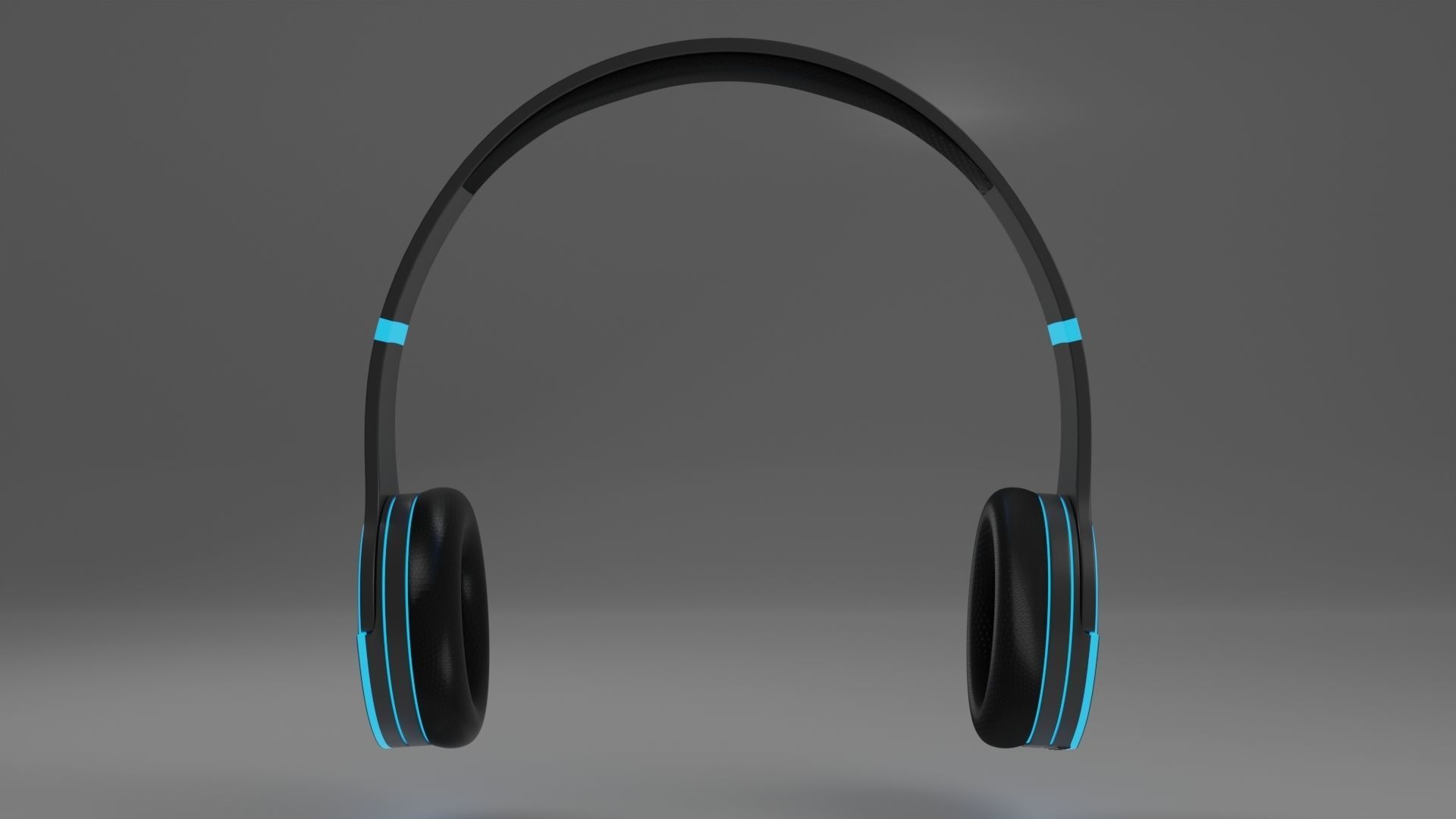 Light Up Headphones 3D model_3