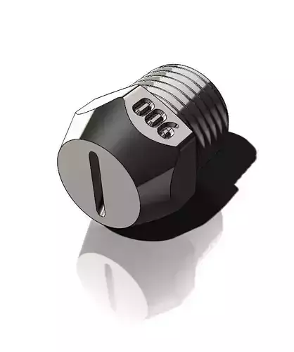 Flat jet nozzle Lechler Festo Camozzi 3D print model