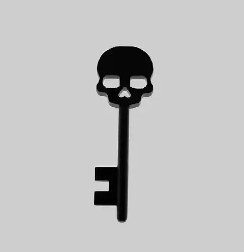 Printable Skeleton Key 3D print model