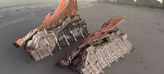 Hutt Desert Sail Barge carrier 2 designs