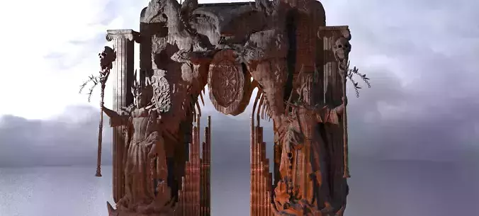 Dantes Underworld Dimension gateway 1 3D model