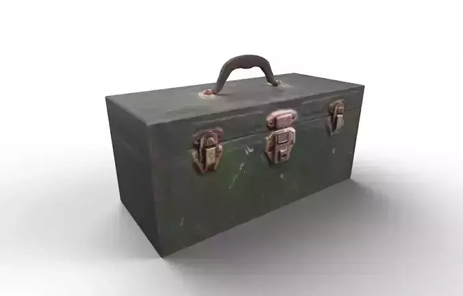 Union Tool Box Vintage Tool Storage Low-poly 3D model