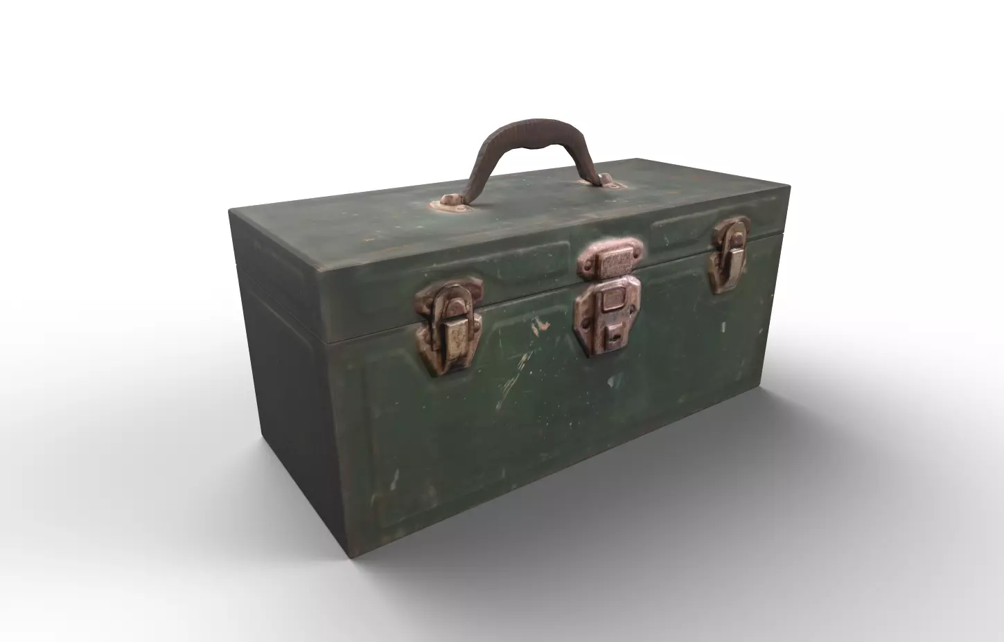 Union Tool Box Vintage Tool Storage Low-poly 3D model_0