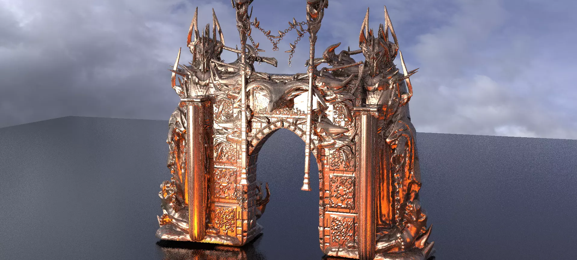 Dantes Underworld Dimension gateway 3 3D model_0
