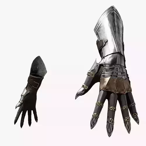  Female Knight Hand Armor MidPoly