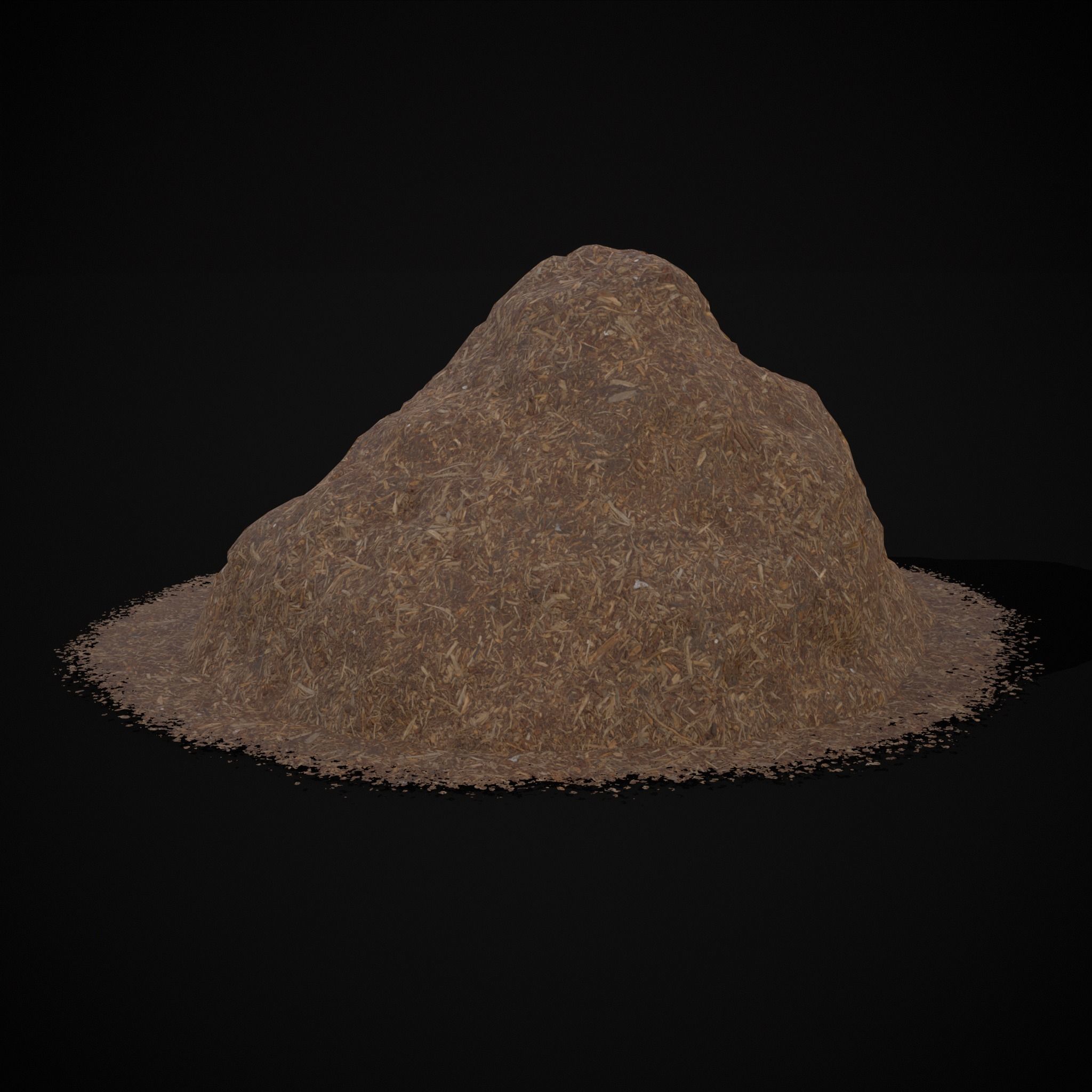 Wood Chip Piles Low-poly 3D model_17