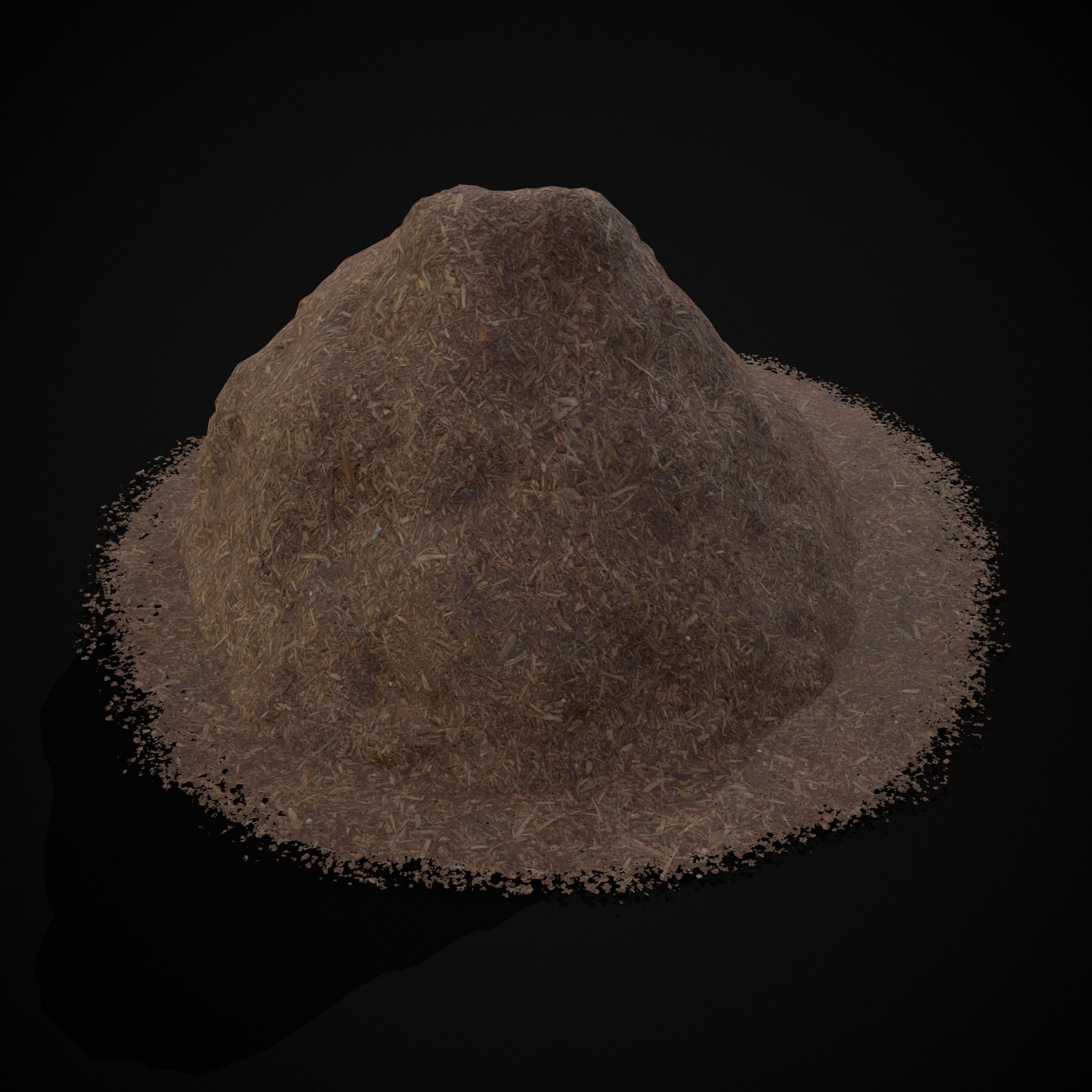 Wood Chip Piles Low-poly 3D model_19