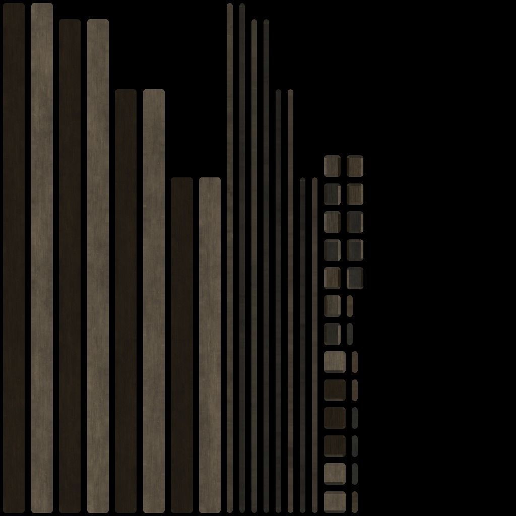 Bookcase 2 wooden made of metal and wood Low-poly 3D model_8