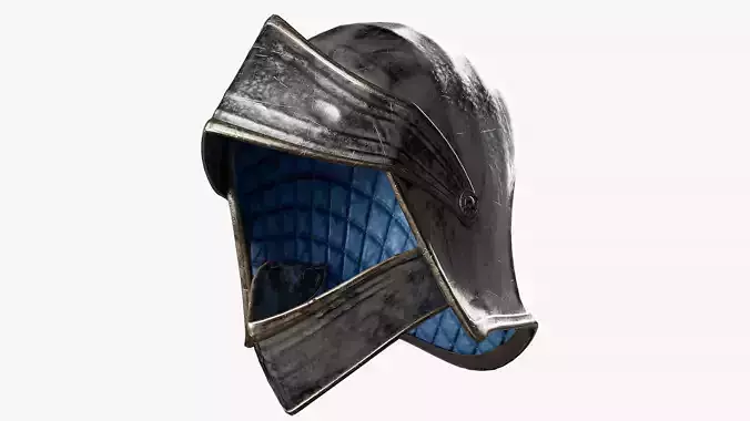 Female Knight Helmet Armor MidPoly 3D model Female Knight Helmet Armor MidPoly 3D model