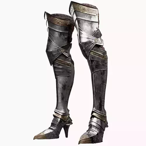  Female Knight Leg Armor Set Armor MidPoly
