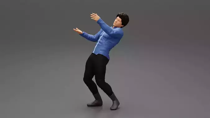 man standing and carrying a big box