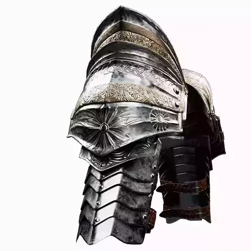  Female Knight Shoulder Armor MidPoly
