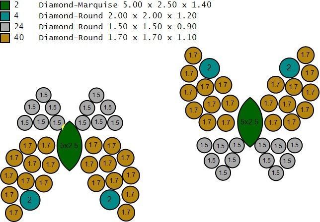 Van Cleef  Arpels  Two Butterfly Between the Finger ring  3D print model_6