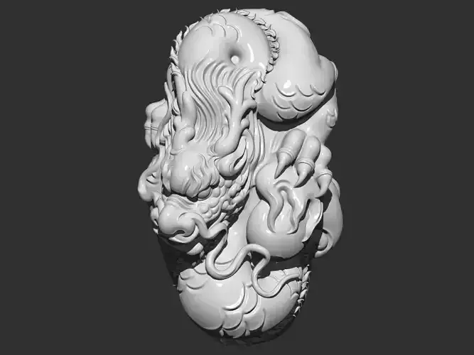 dragon bust of woman