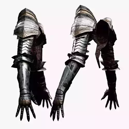  Female v Arm Armor Set LowPoly