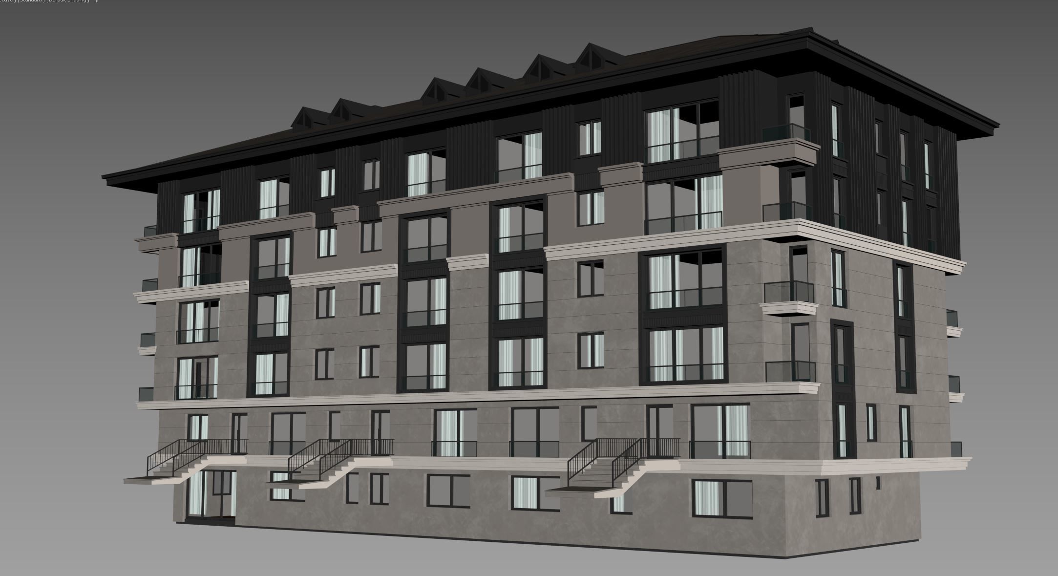 Apartment Model Modern Classic 3D model_5