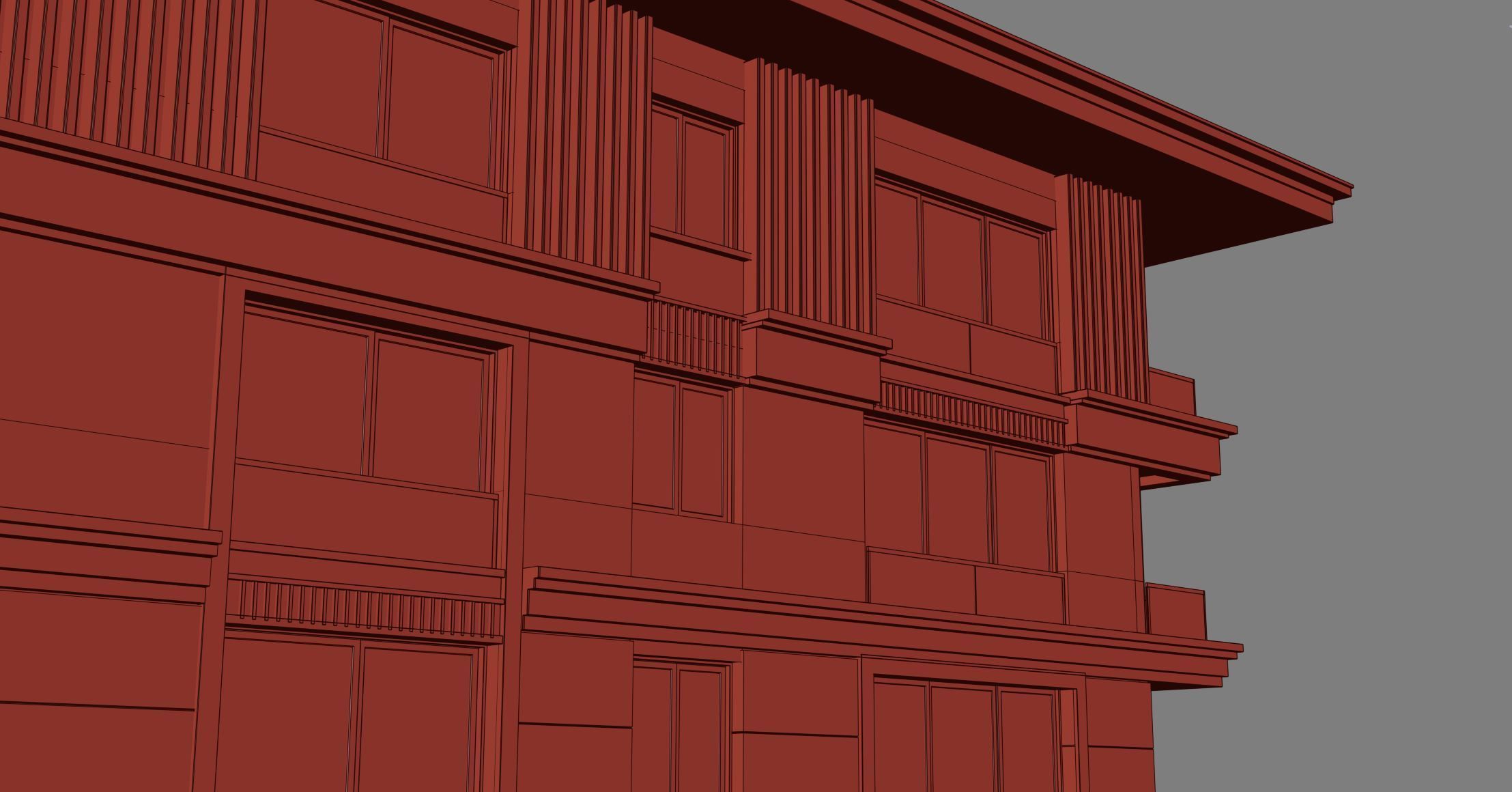 Apartment Model Modern Classic 3D model_3