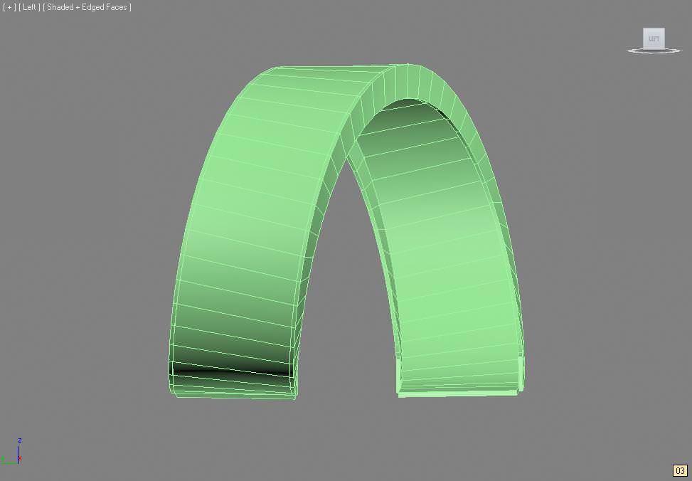 Loop the loop ribbon 3D model_1