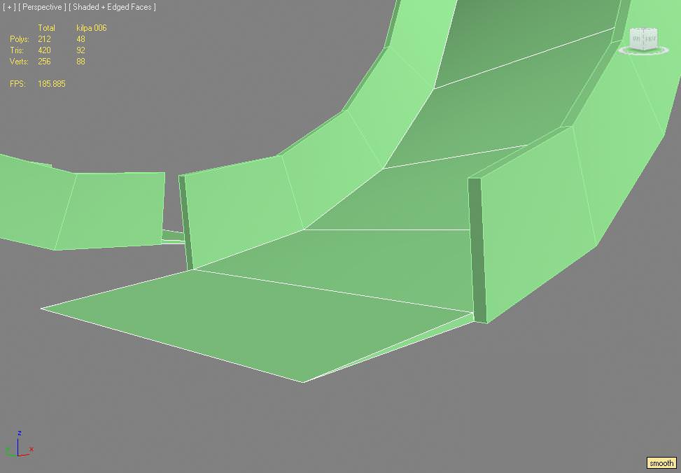 Loop the loop ribbon 3D model_3