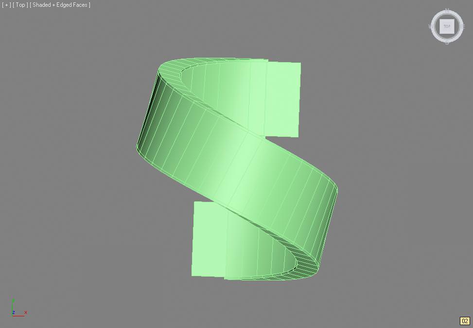 Loop the loop ribbon 3D model_2