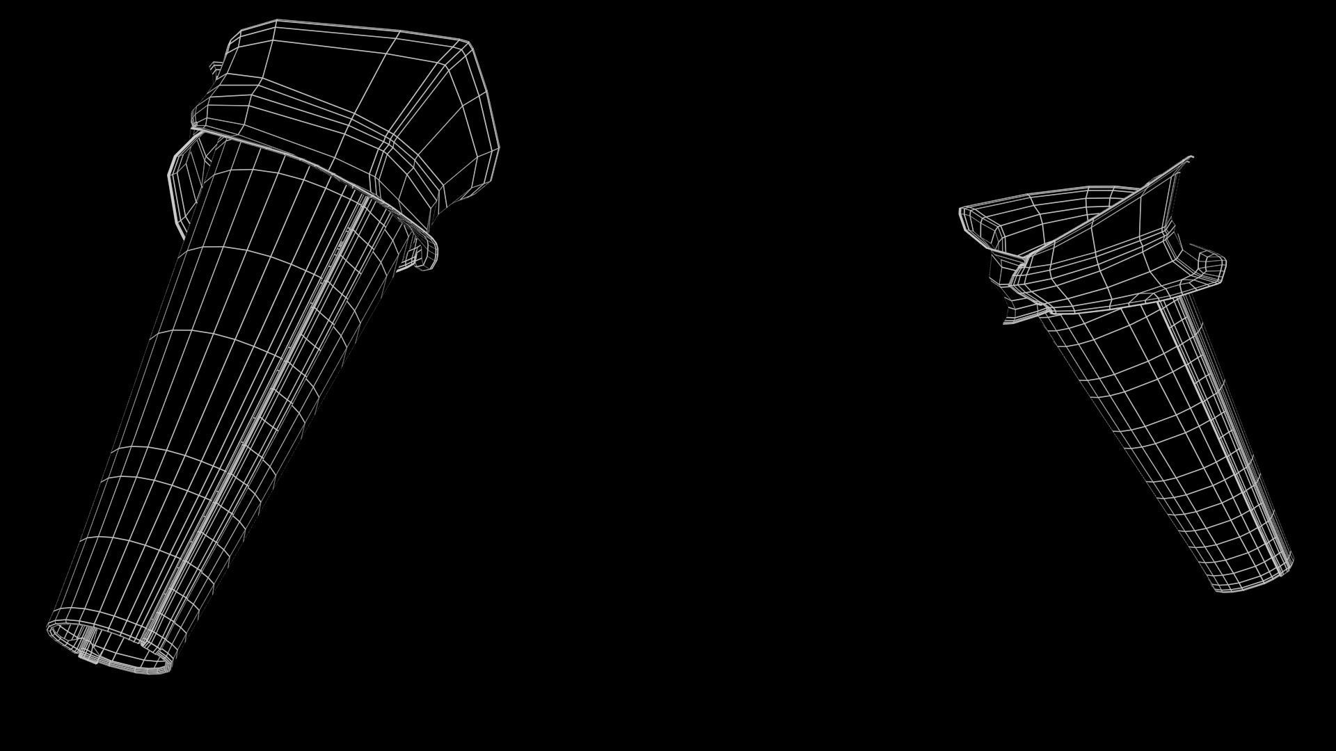 Female Knight Elbow Wrist LowPoly Low-poly 3D model_5