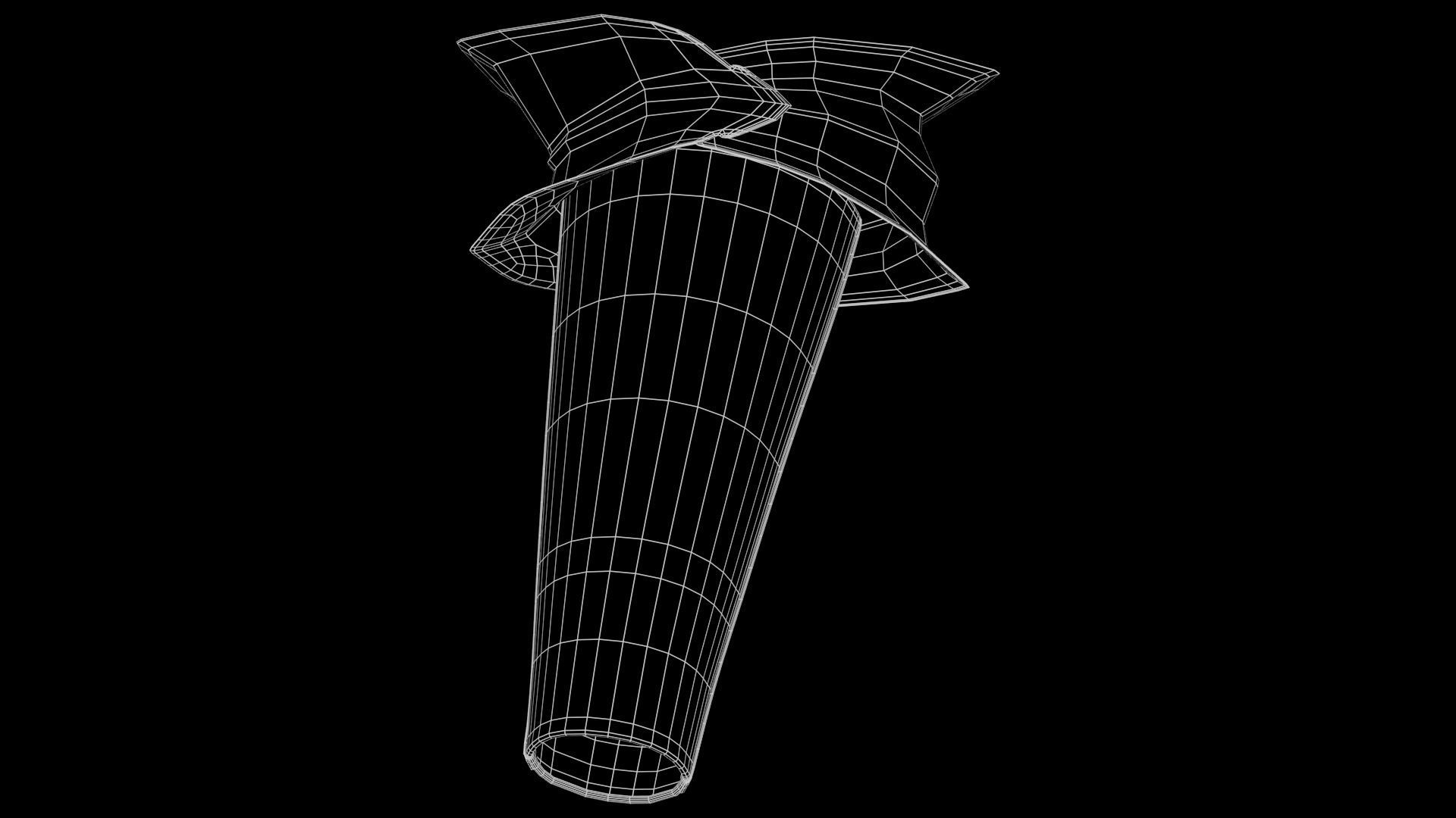 Female Knight Elbow Wrist LowPoly Low-poly 3D model_6