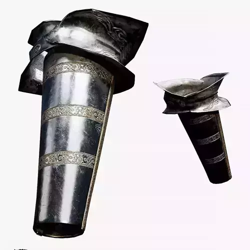 Female Knight Elbow Wrist LowPoly Low-poly 3D model Female Knight Elbow Wrist LowPoly Low-poly 3D model