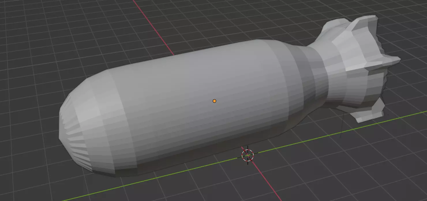 3D Nuke model bomb Low-poly 3D model_0