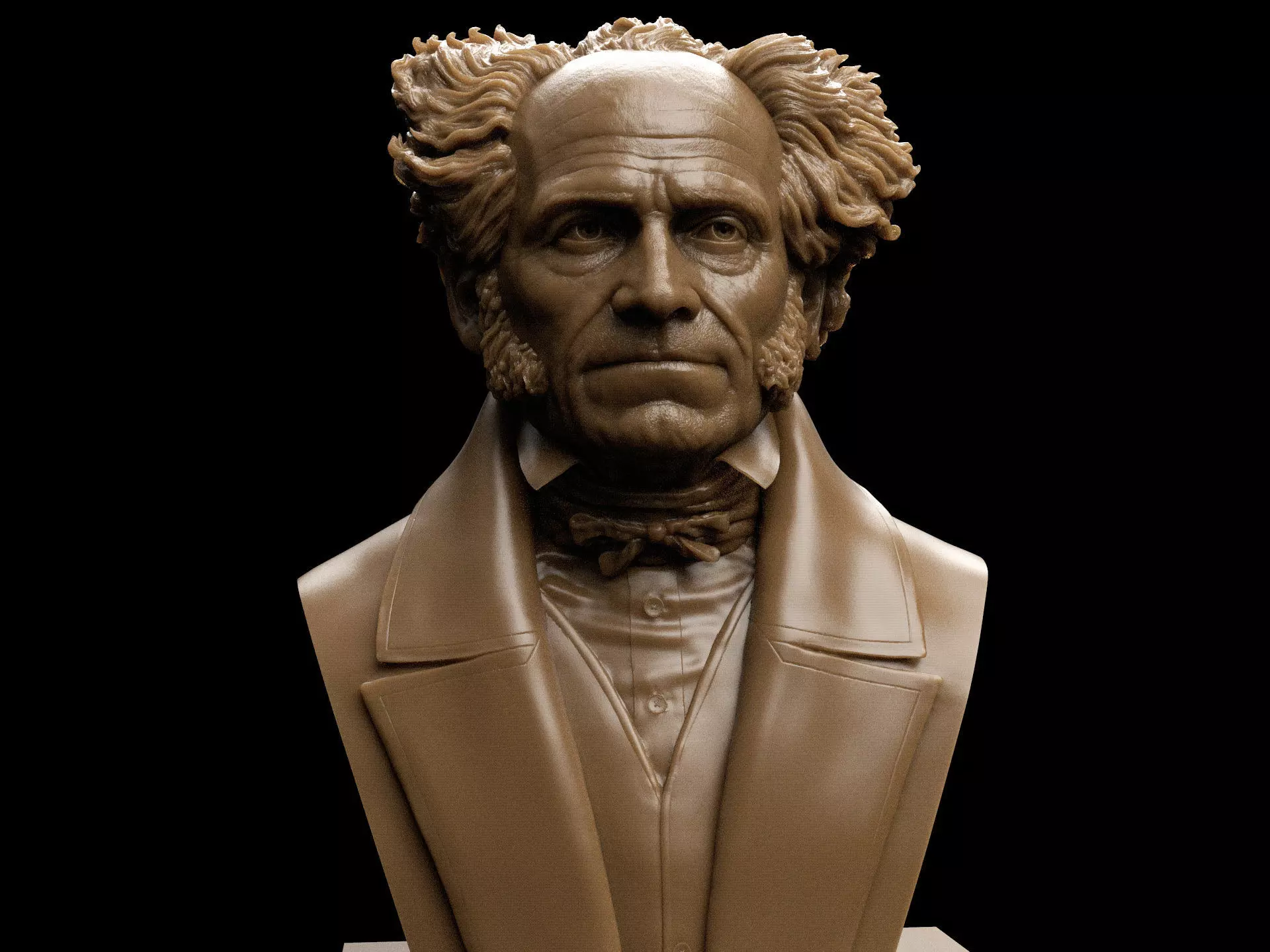 Arthur Schopenhauer Bust 3D print model_0