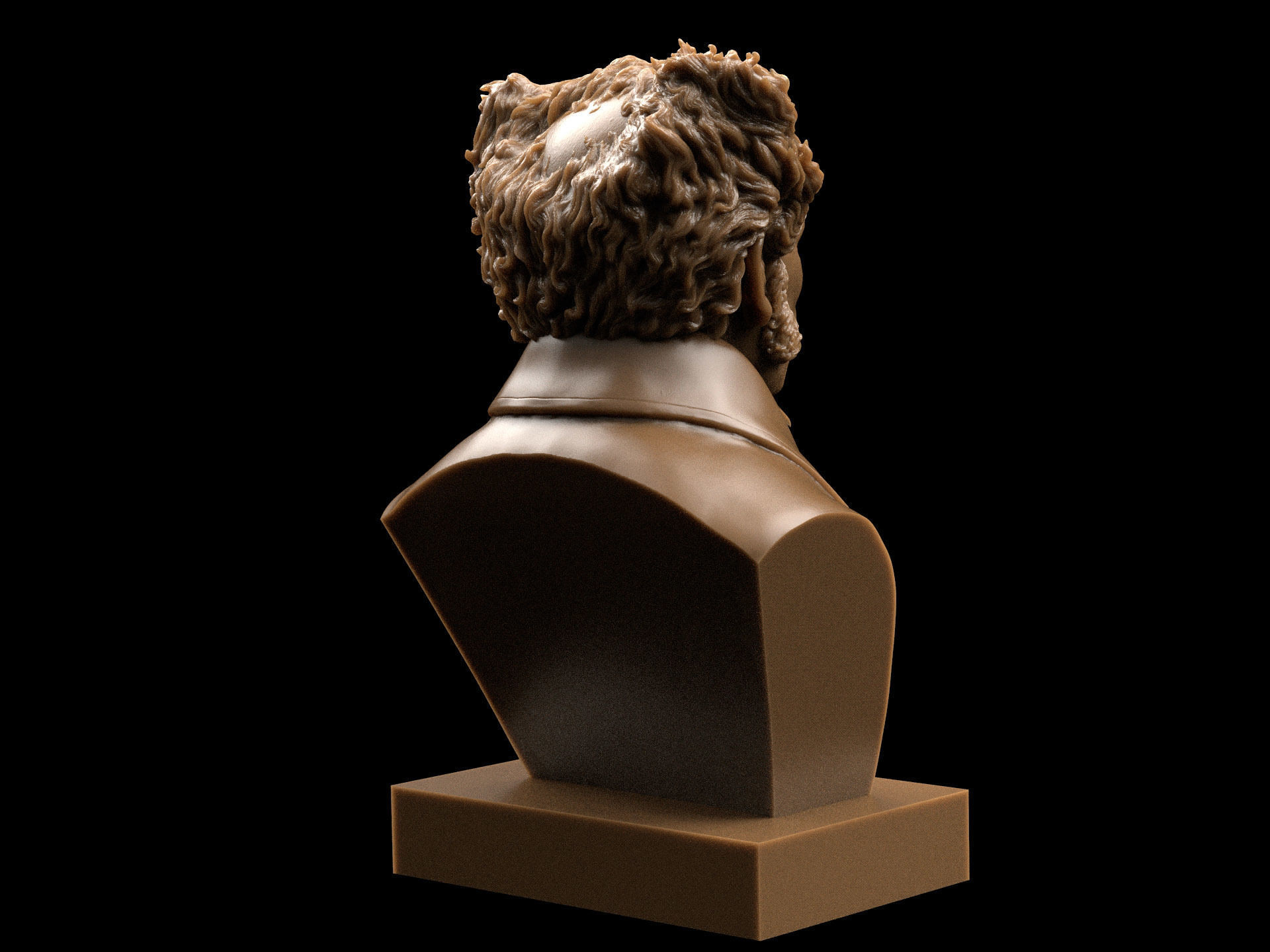 Arthur Schopenhauer Bust 3D print model_2
