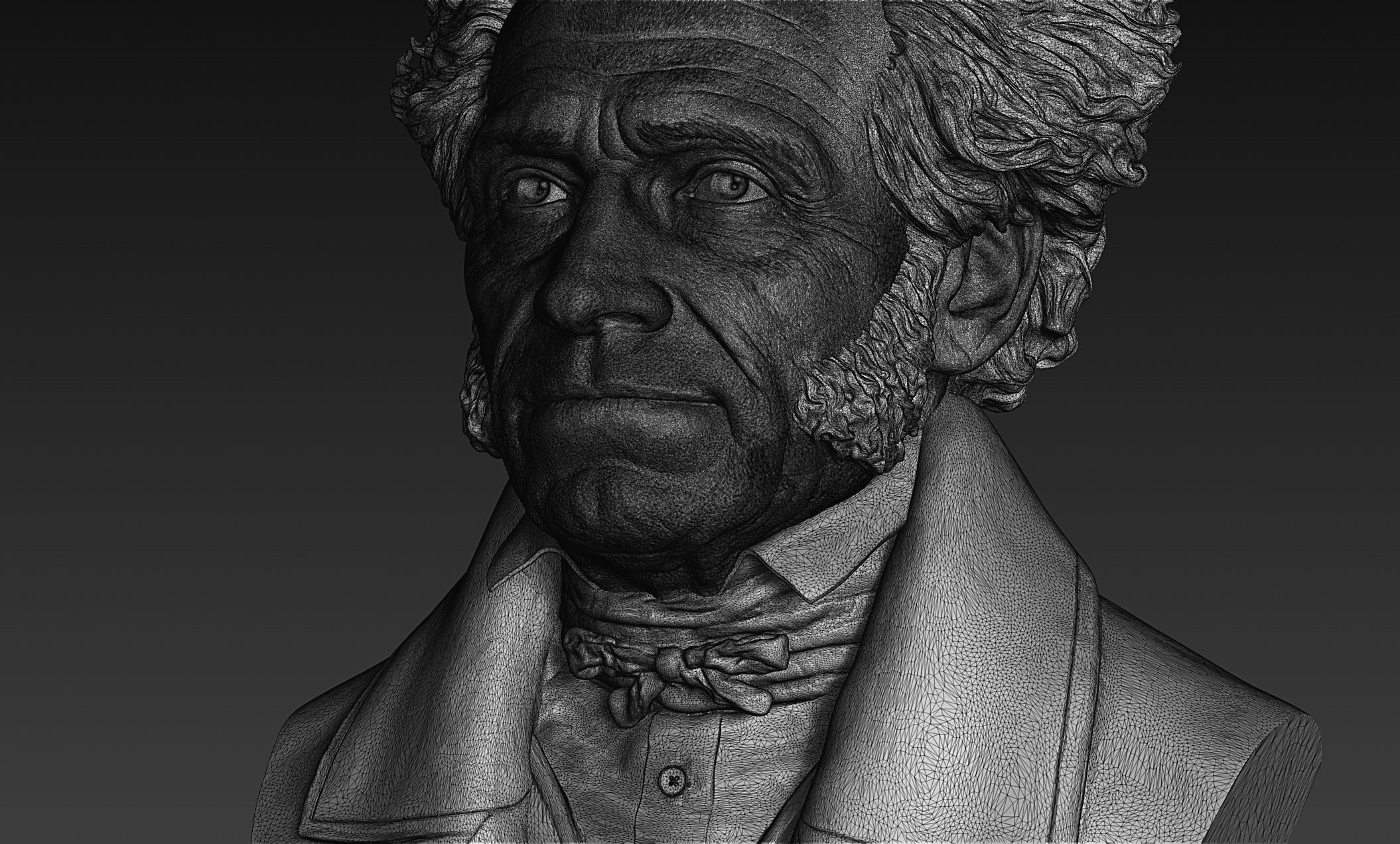 Arthur Schopenhauer Bust 3D print model_12