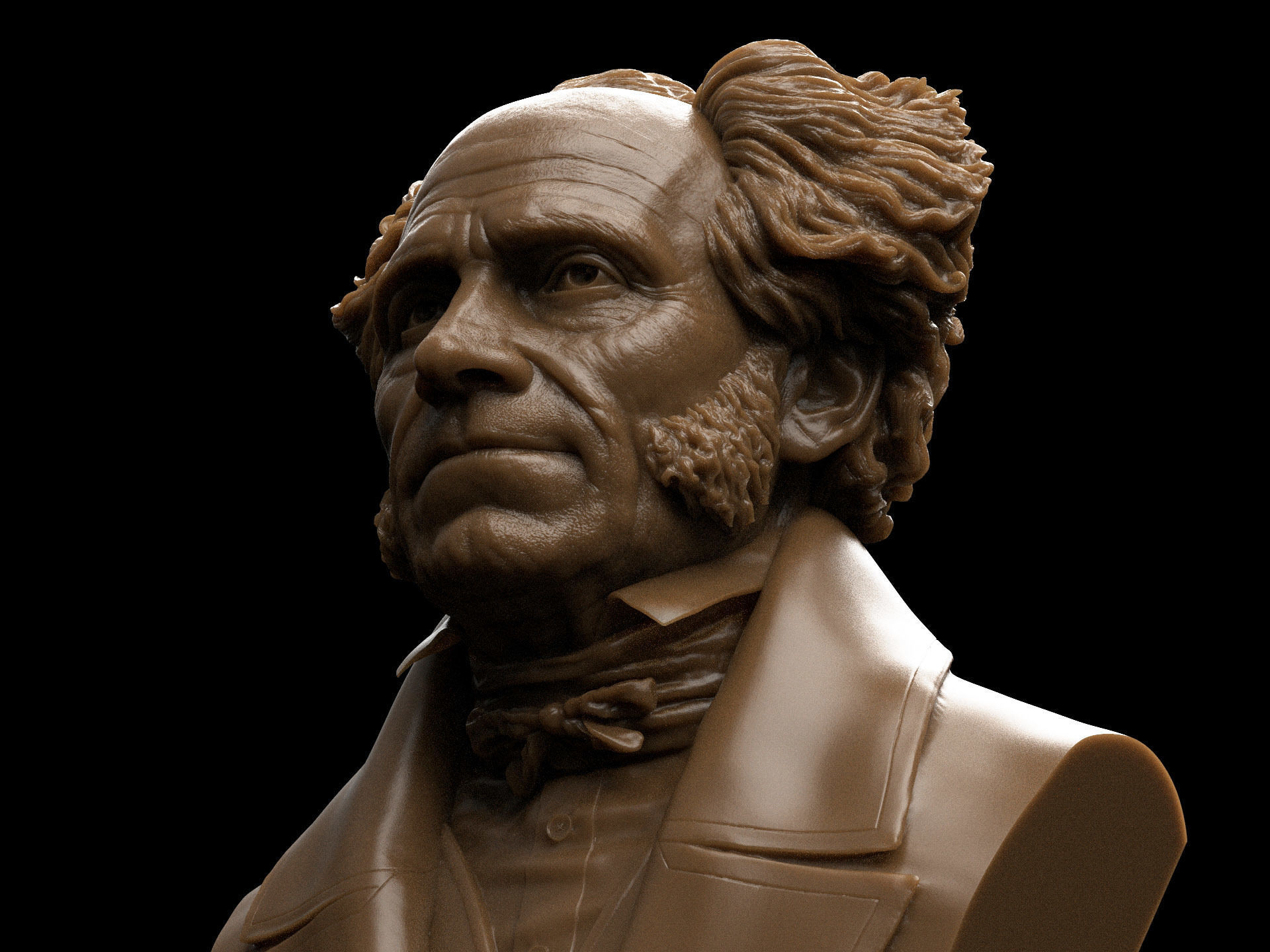 Arthur Schopenhauer Bust 3D print model_5