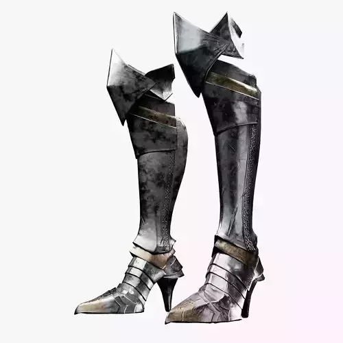  Female Knight Foot And Ankle LowPoly