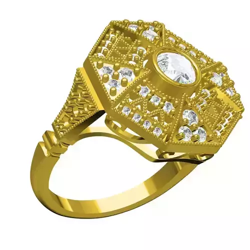 Antique Designer Art Deco Style Ring for Women