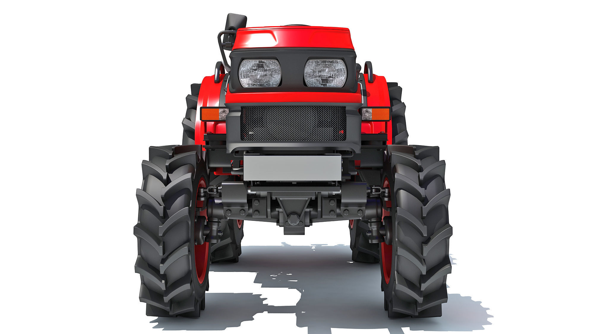 Farm Tractor 3D model_11