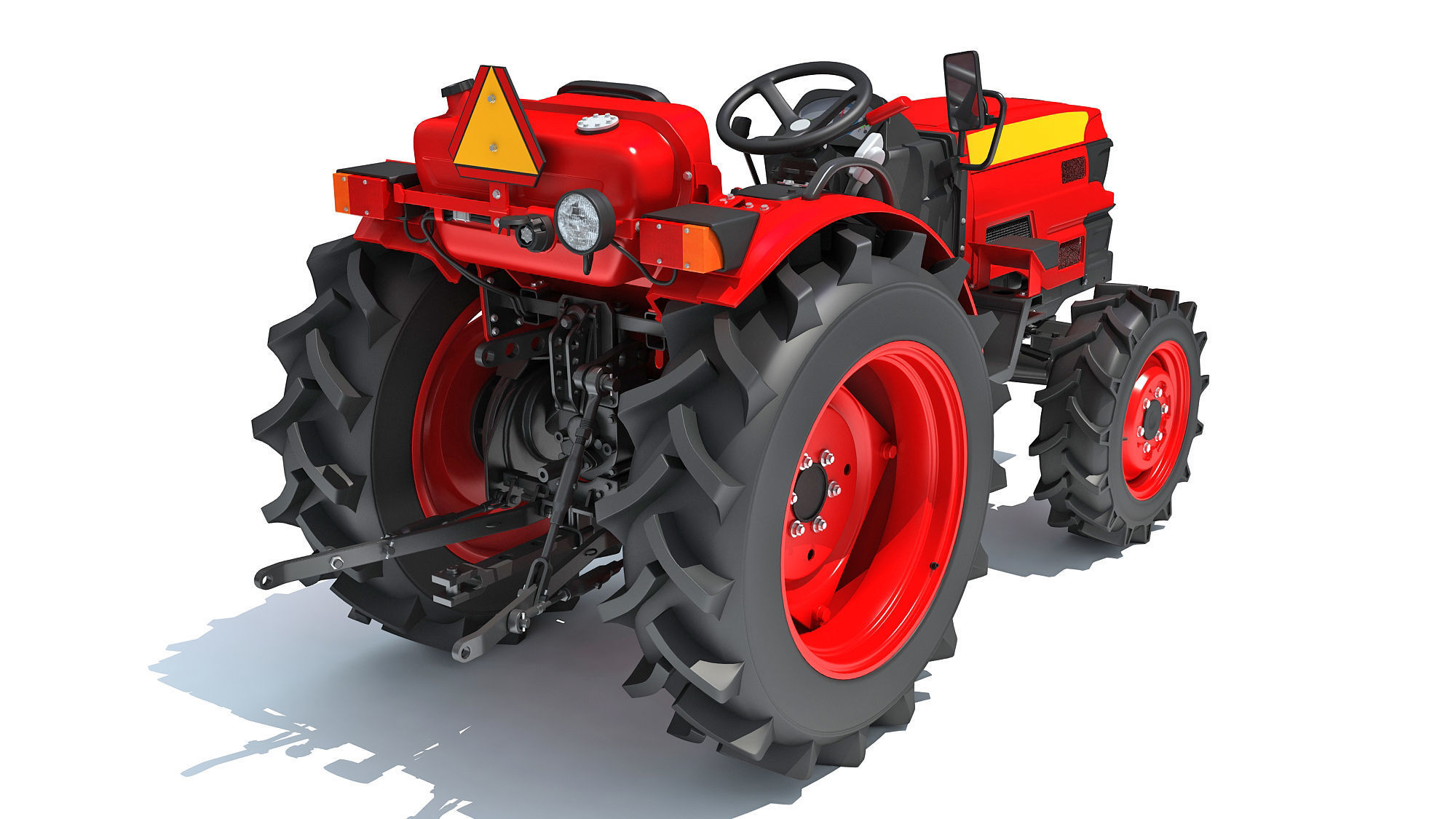 Farm Tractor 3D model_6