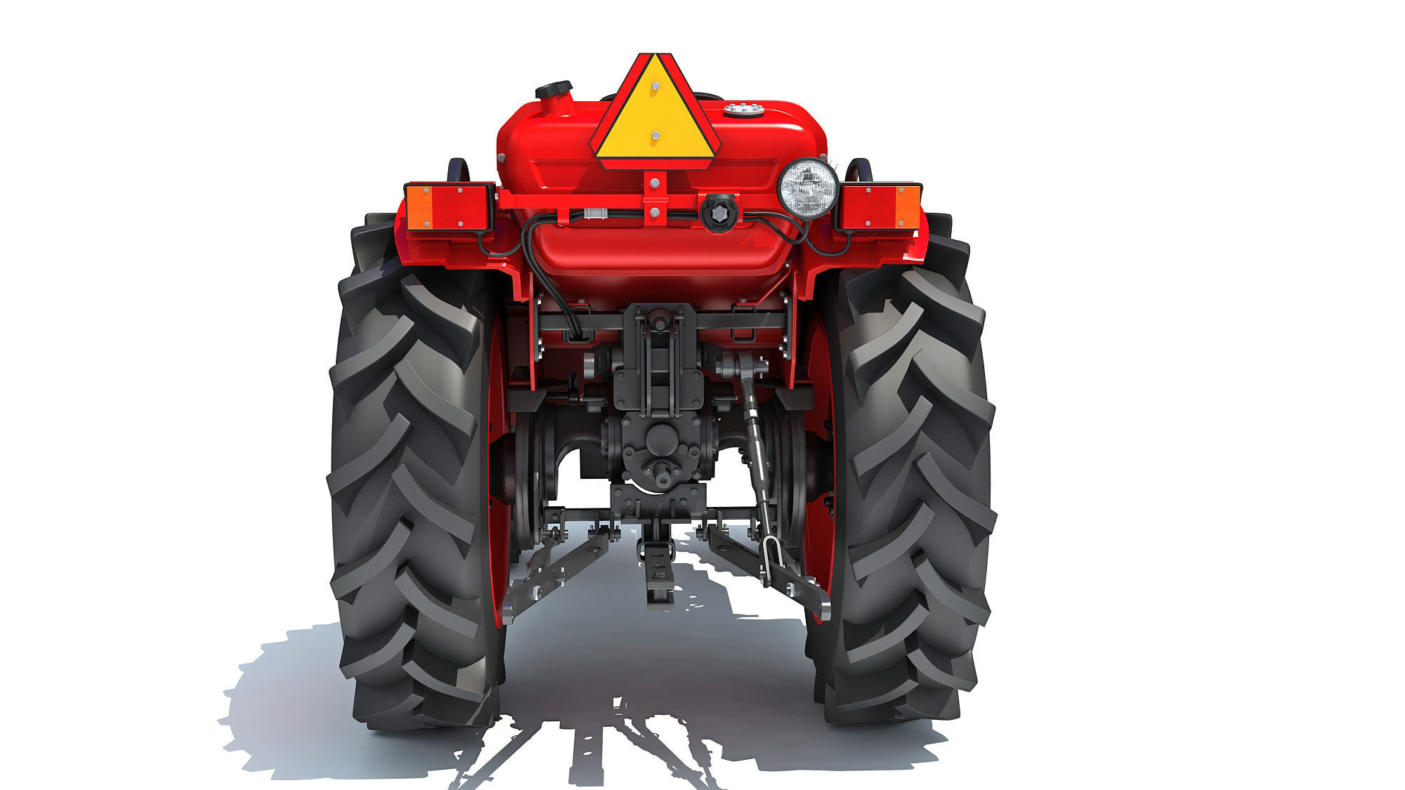 Farm Tractor 3D model_5