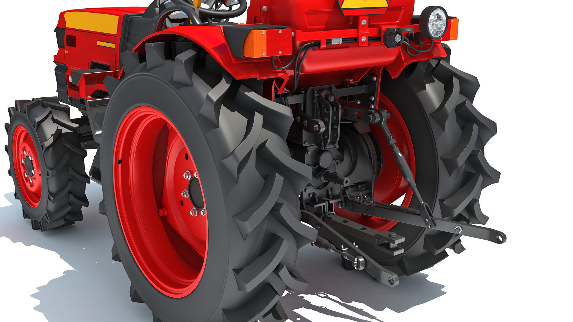 Farm Tractor 3D model_14