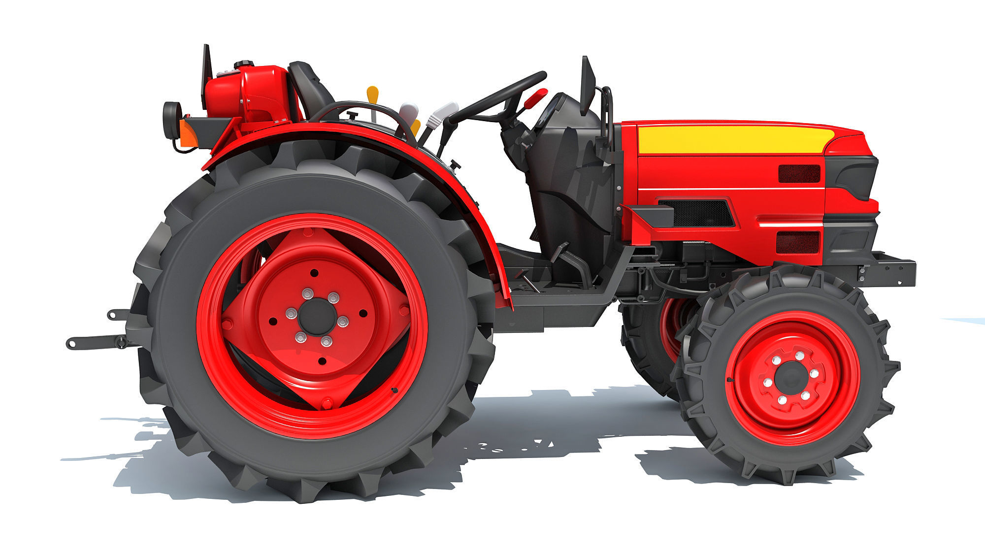 Farm Tractor 3D model_7