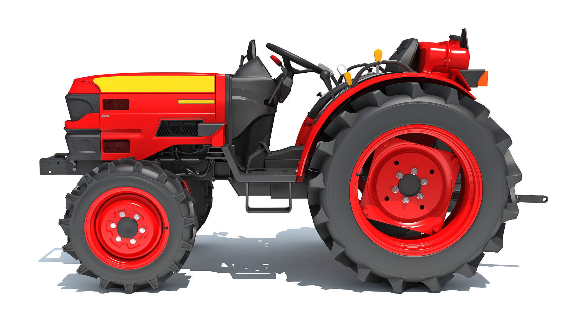 Farm Tractor 3D model_1
