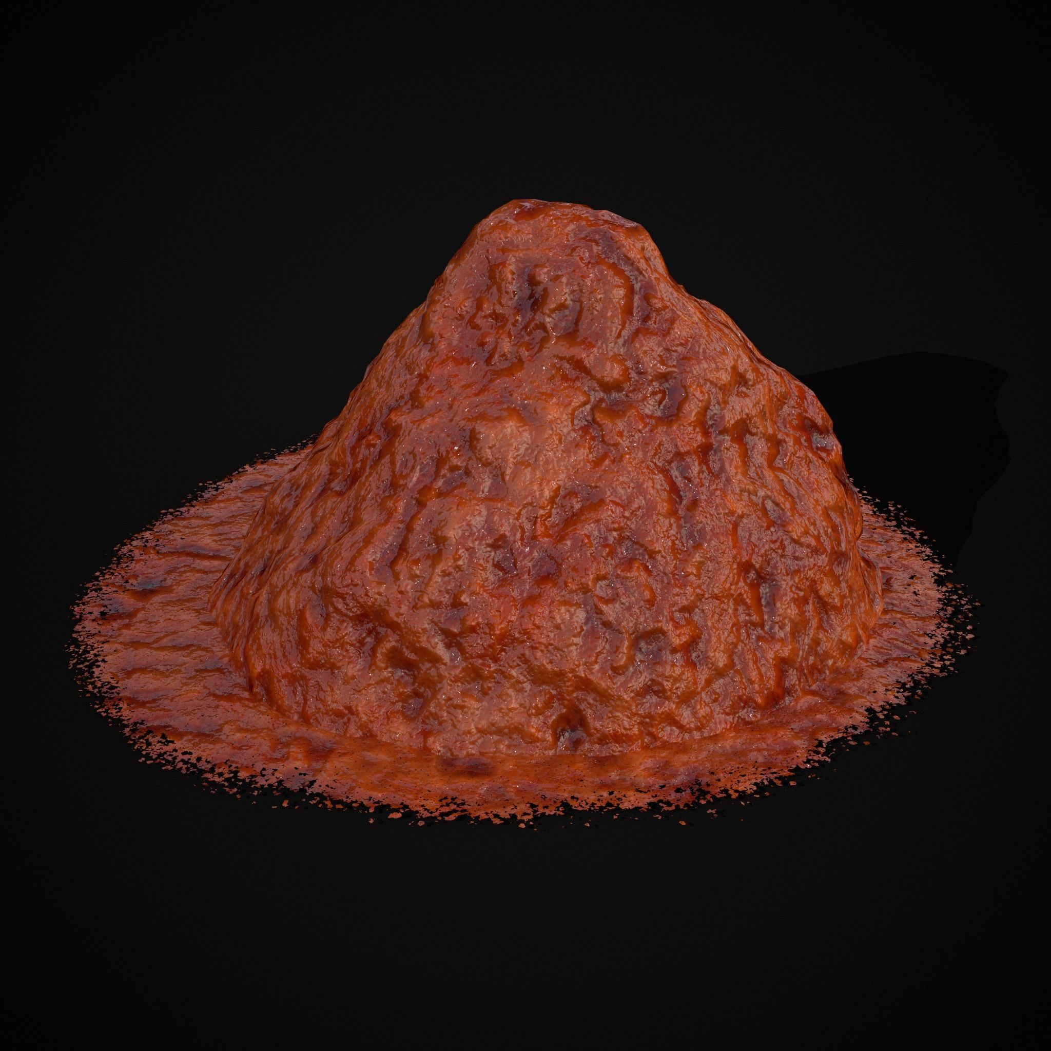 Crushed Tomatoe Piles Low-poly 3D model_15
