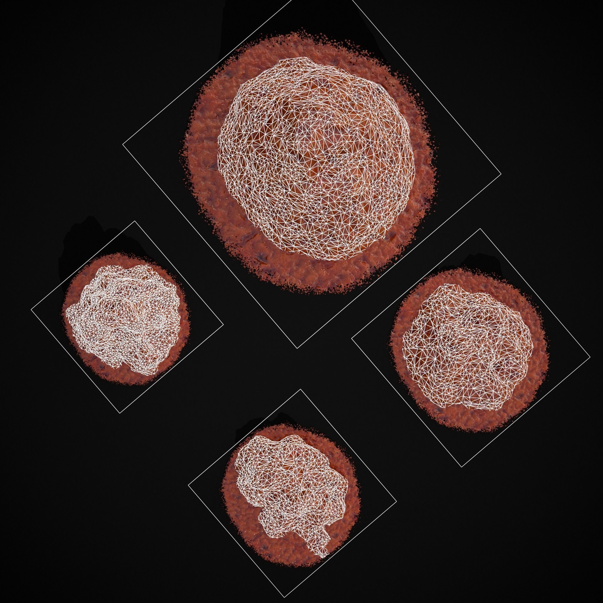 Crushed Tomatoe Piles Low-poly 3D model_8