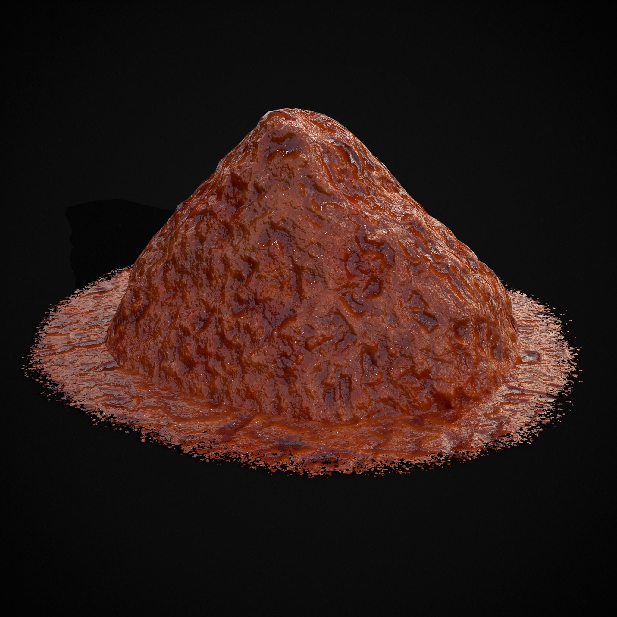 Crushed Tomatoe Piles Low-poly 3D model_17