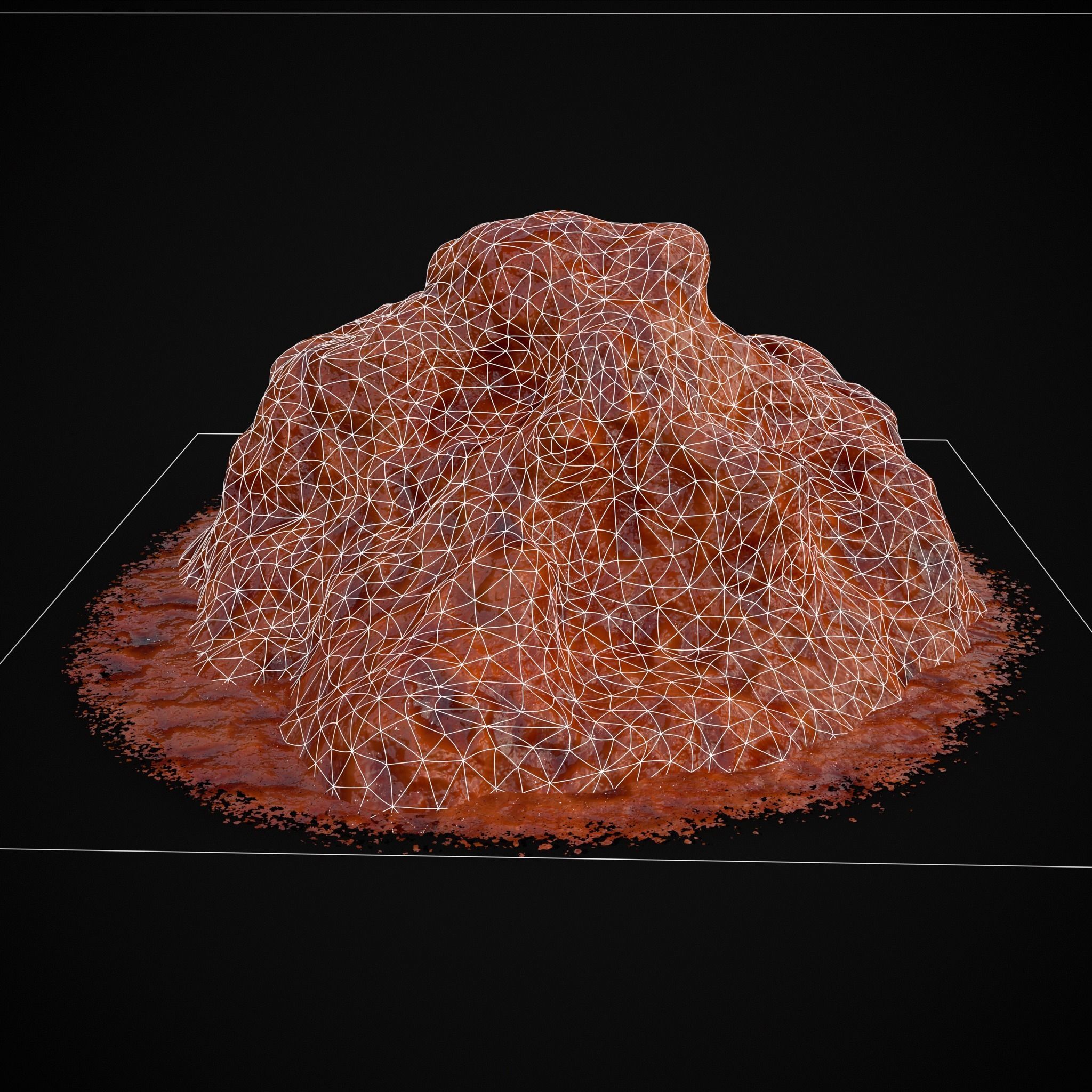 Crushed Tomatoe Piles Low-poly 3D model_20