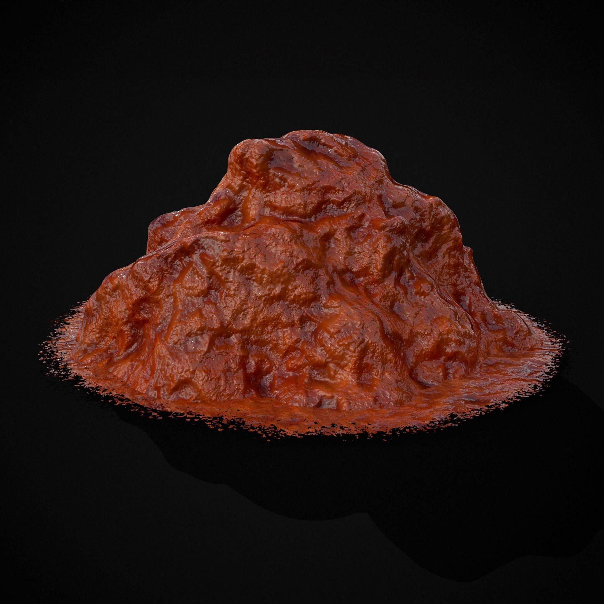 Crushed Tomatoe Piles Low-poly 3D model_21