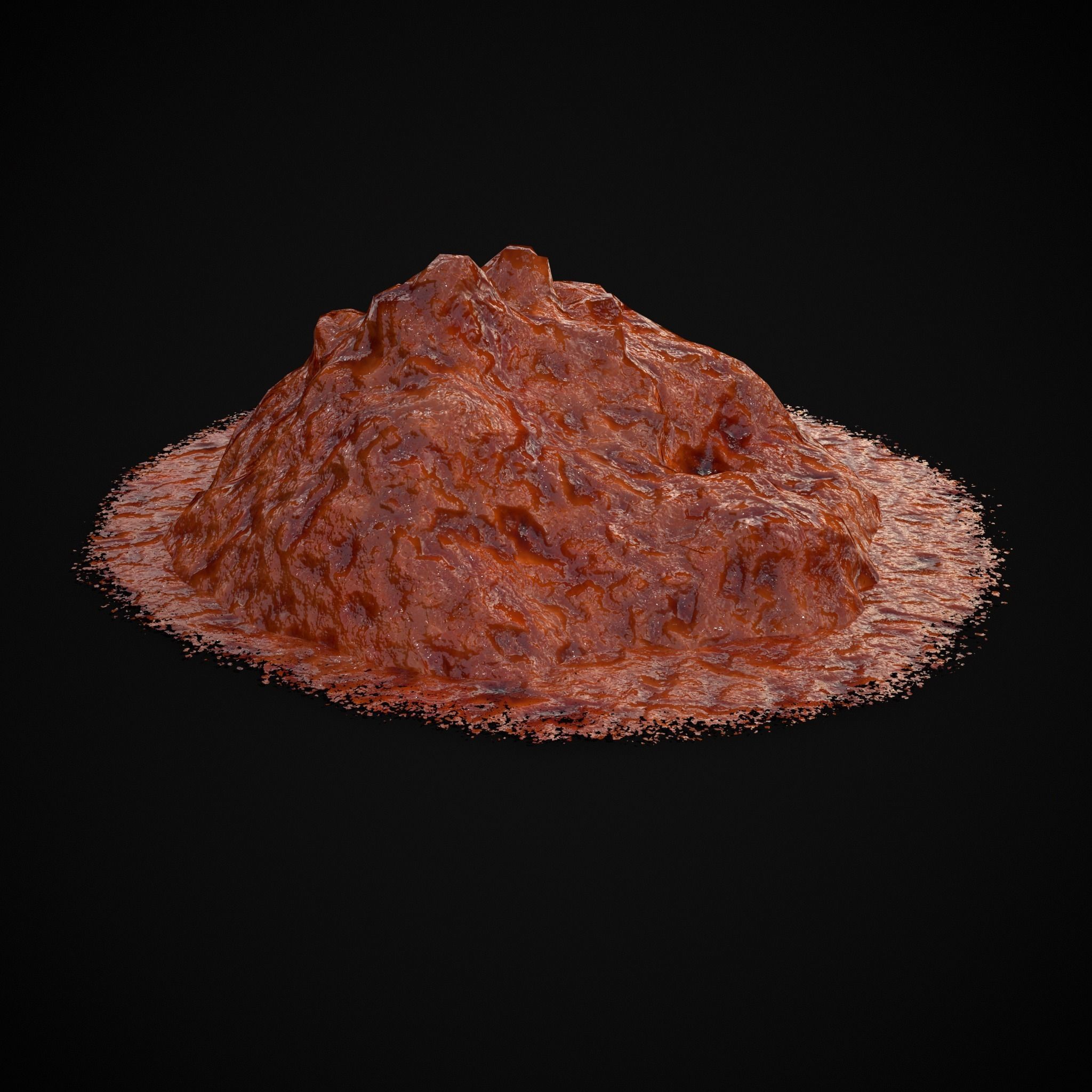 Crushed Tomatoe Piles Low-poly 3D model_11
