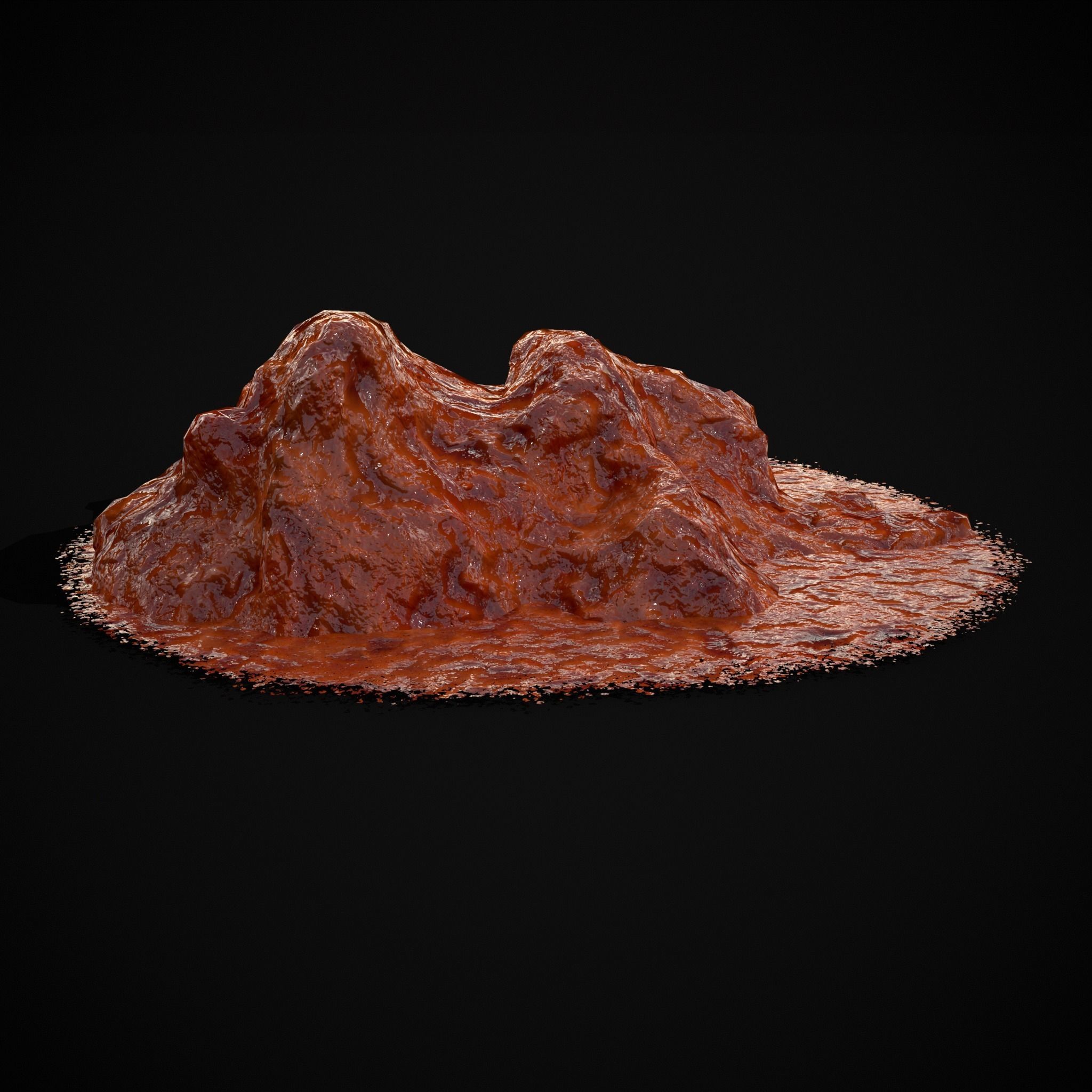 Crushed Tomatoe Piles Low-poly 3D model_25