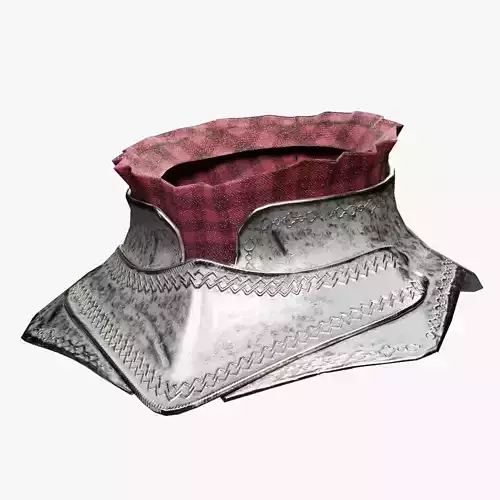  Female Knight  Neck LowPoly  