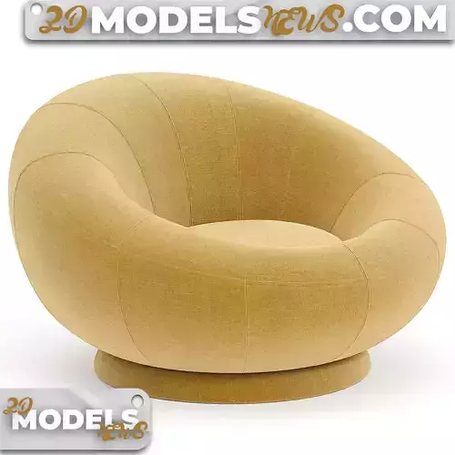 Petite Groovy Swivel Arm Chair Model
