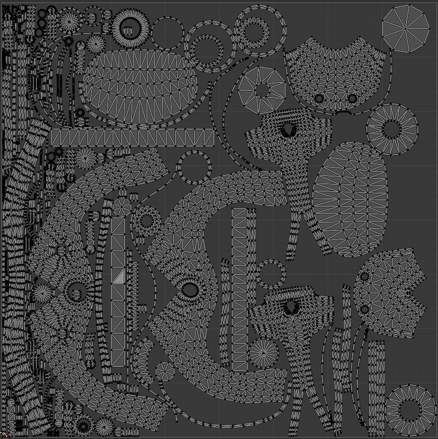 Gas Mask Low-poly 3D model_14